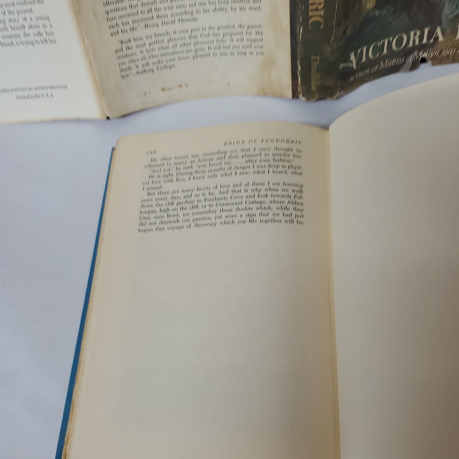 1963 Victoria Holt BRIDE OF PENDORRIC Book Club Edition Hardcover Dust Jacket