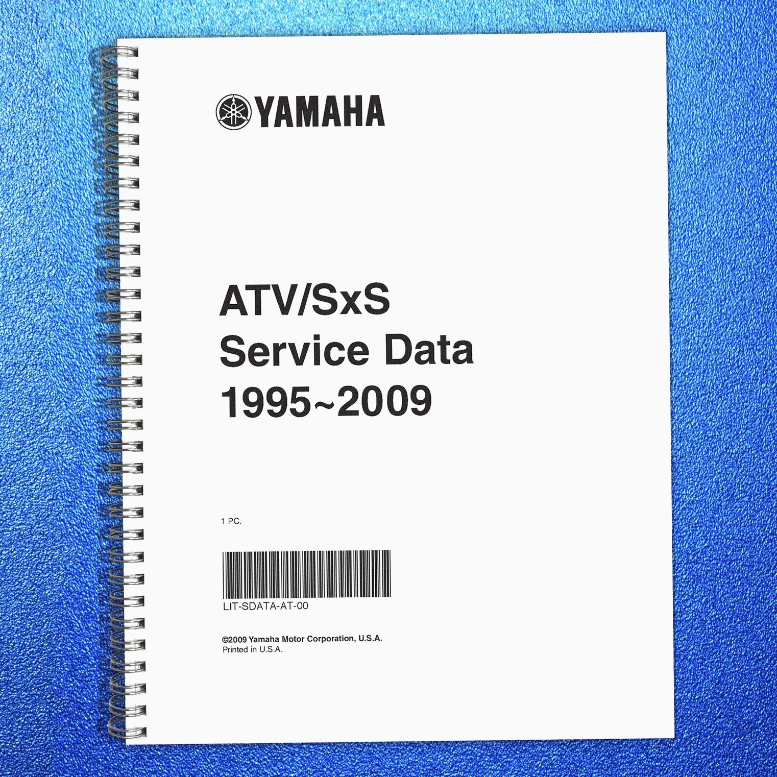 YAMAHA ATV SxS Service Data Manual 1995-2009, ROBUST BOUND – TOUGH FRONT & BACK