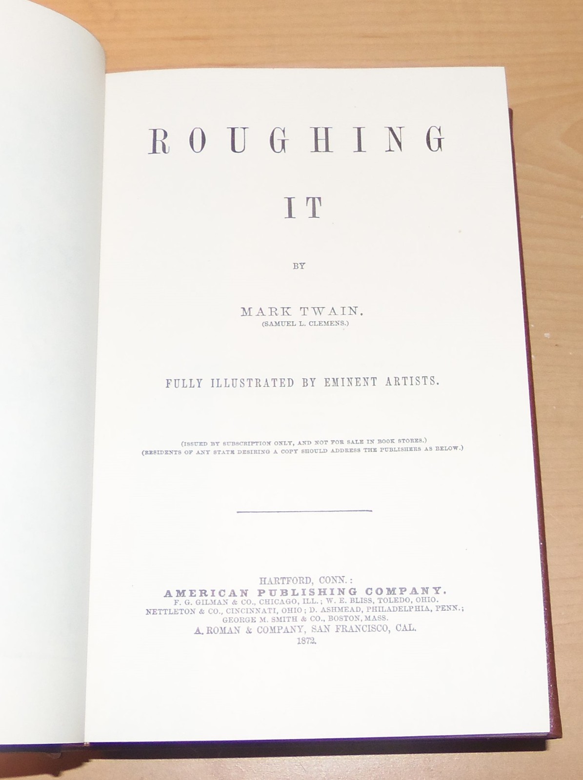 Roughing It. Mark Twain. Classics of the Old West. 1982.