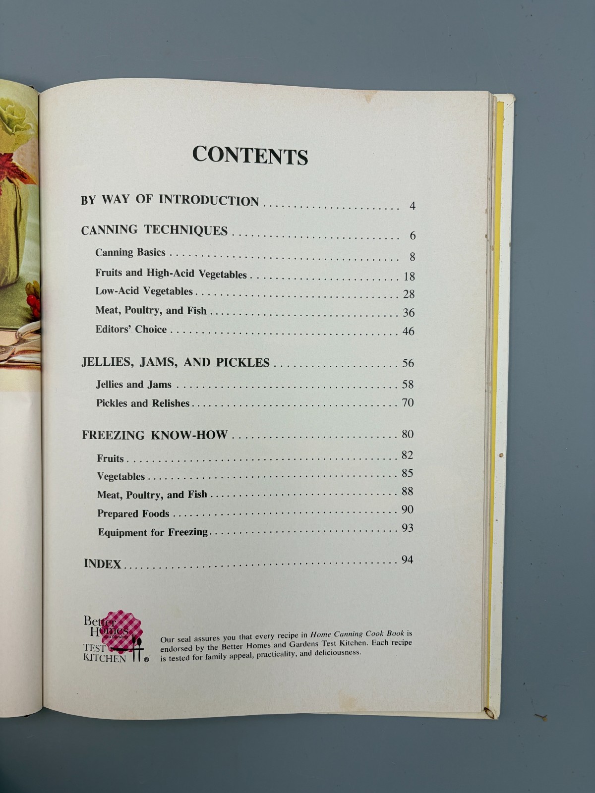 Vintage 1974 Better Homes and Gardens Home Canning Cook Book Recipes Pickling