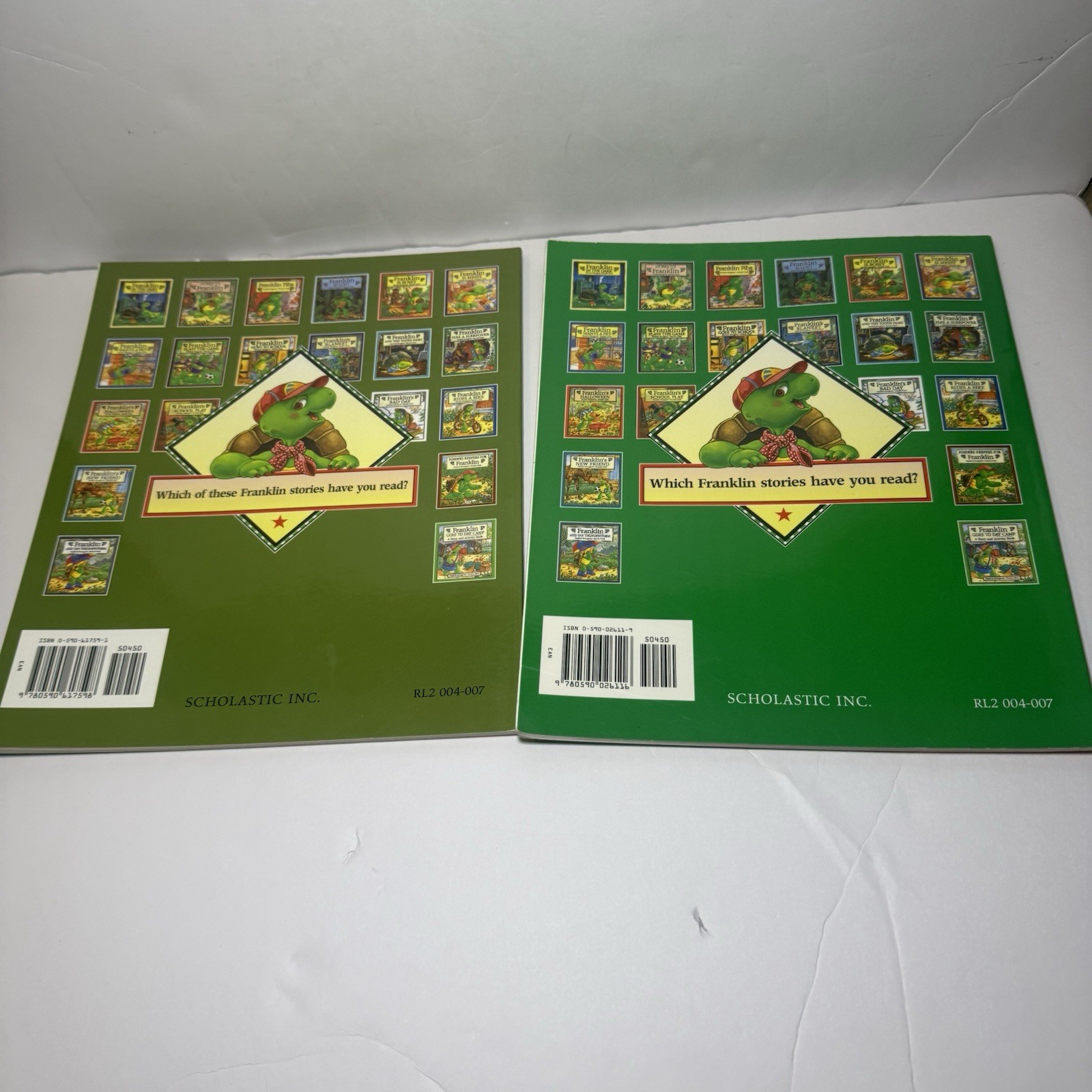 Lot Of 12 Franklin the Turtle Picture Books Paulette Bourgeois & Brenda Clark