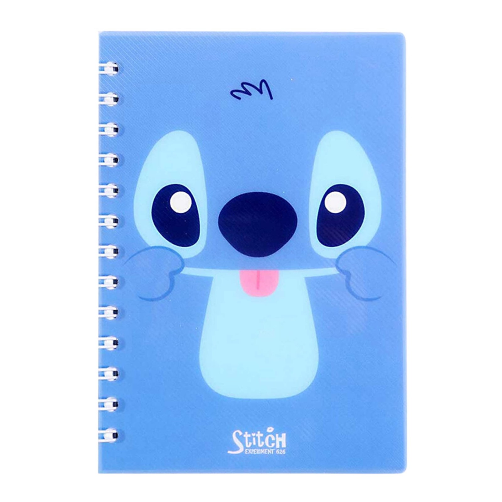 Stitch Character Spring Notebook – Adorable 18.5 x 13.0 cm (7.3 x 5.1 in) Spi…