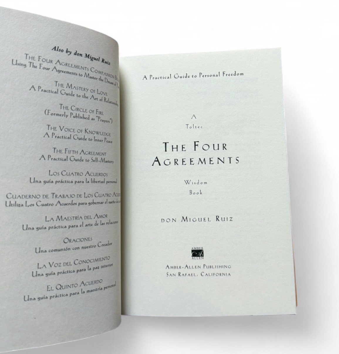 The Four Agreements by Don Miguel Ruiz, Paperback, Amber-Allen Publishing