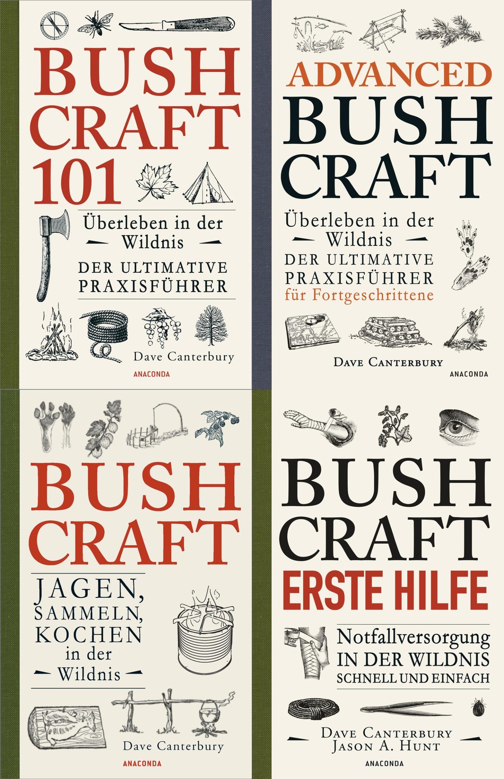 Dave Canterbury / Dave Canterburys Bushcraft Band 1-4 plus 1 exklusives Post …