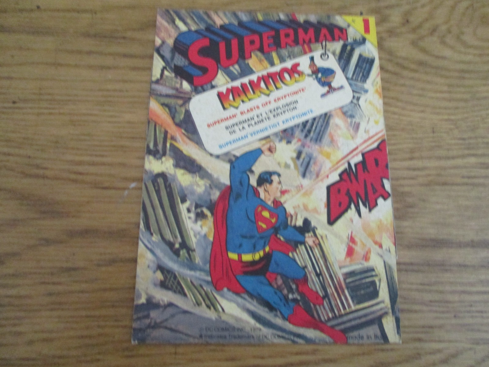 KALKITOS / SUPERMAN 1979 / rub down action transfers similar to letraset