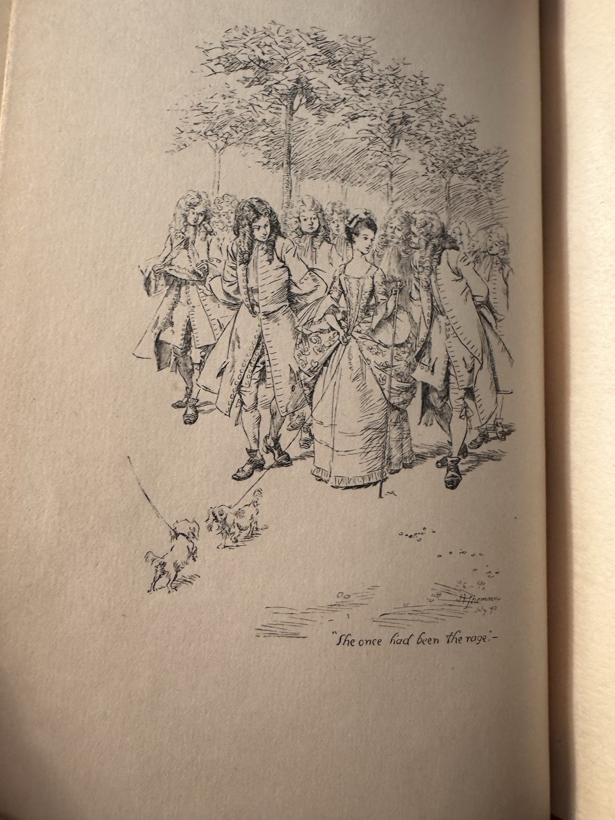Antique Book “The Ballad of Beau Brocade” by Austin Dobson; Illus-H.Thomson