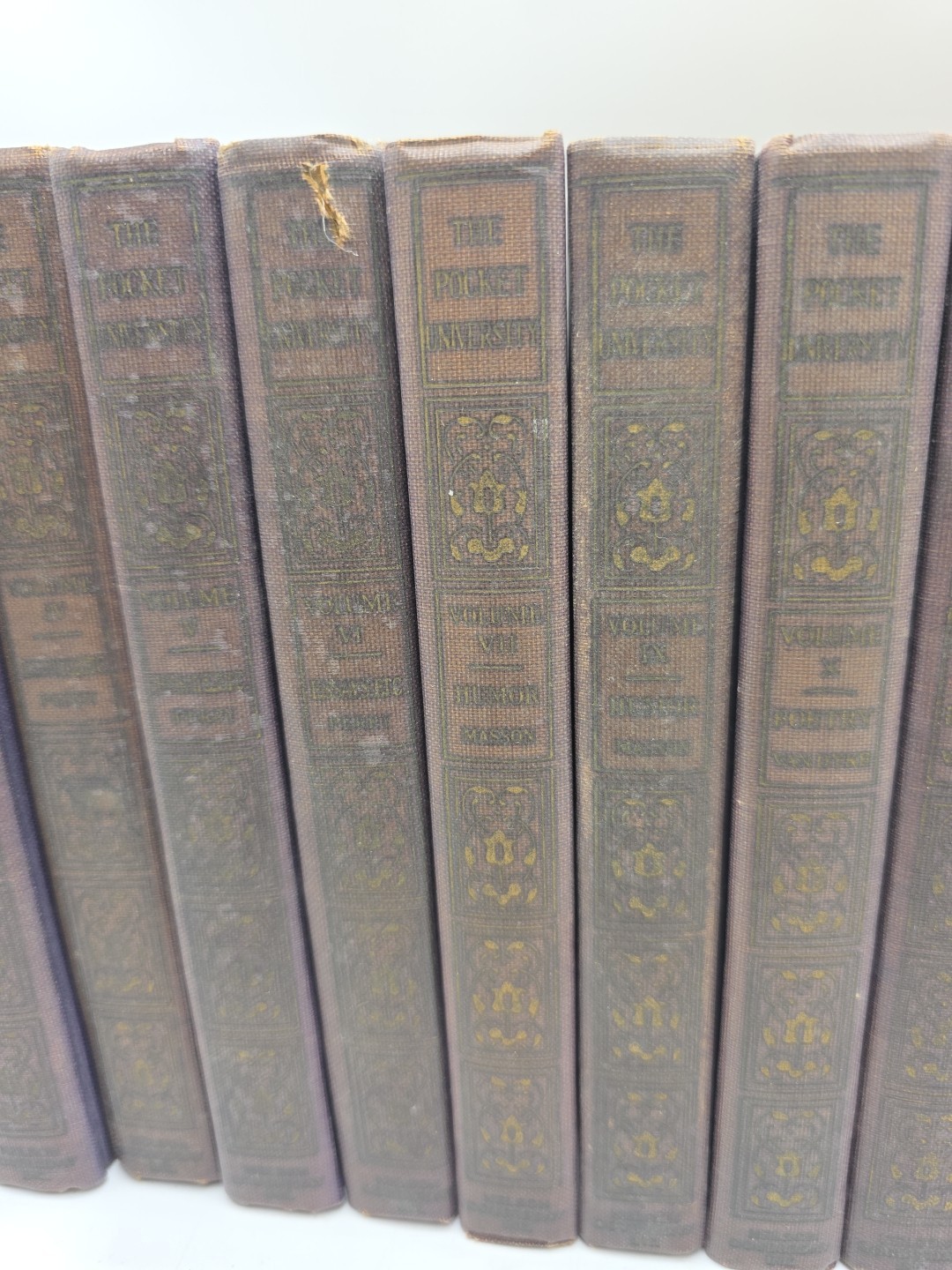 1924 Books The Pocket University Doubleday 17 Volumes