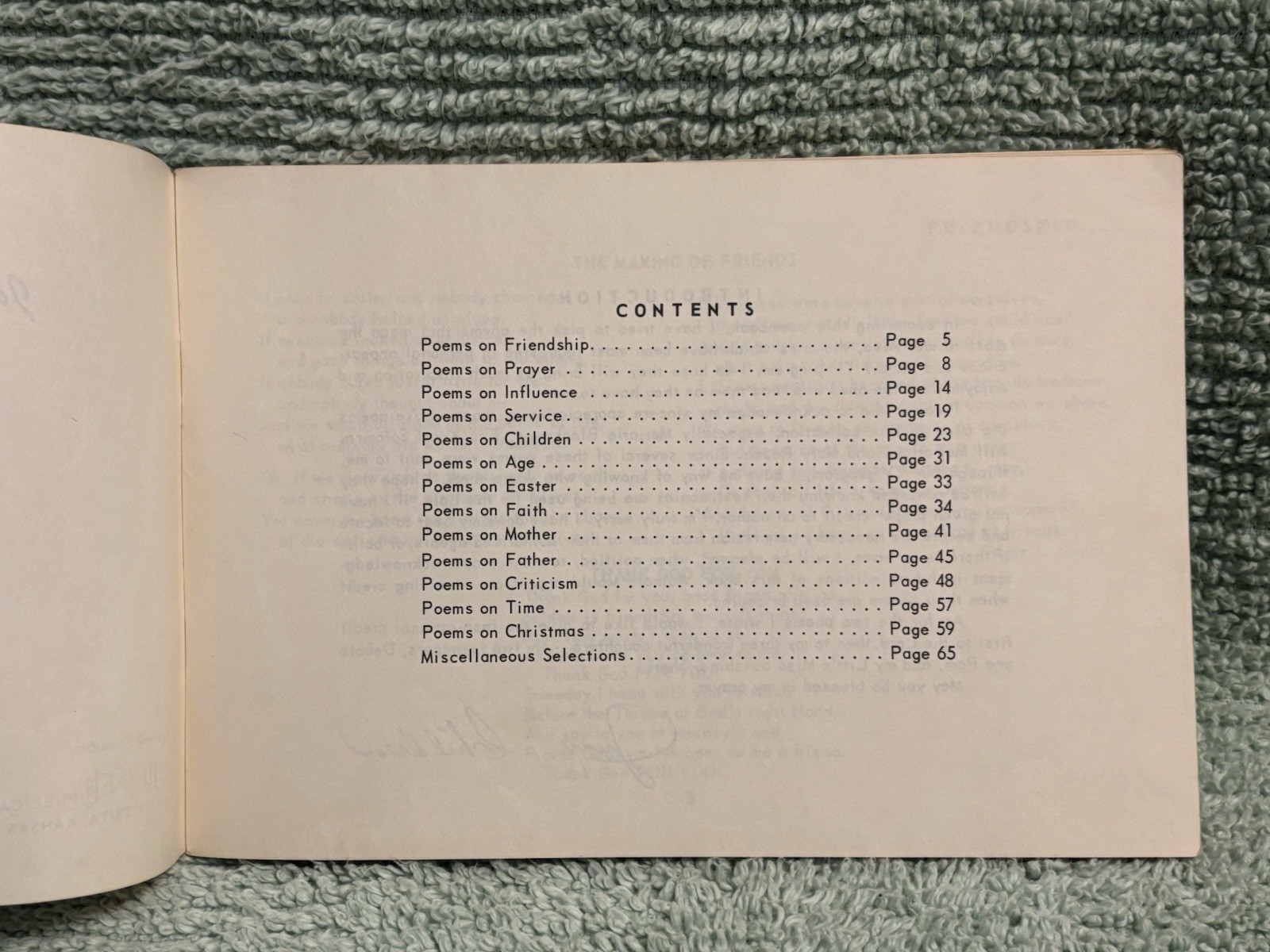 JUNE CHILDRESS “ Junes’s Favorite Book of Poems”. 138 selections, 92 pages.