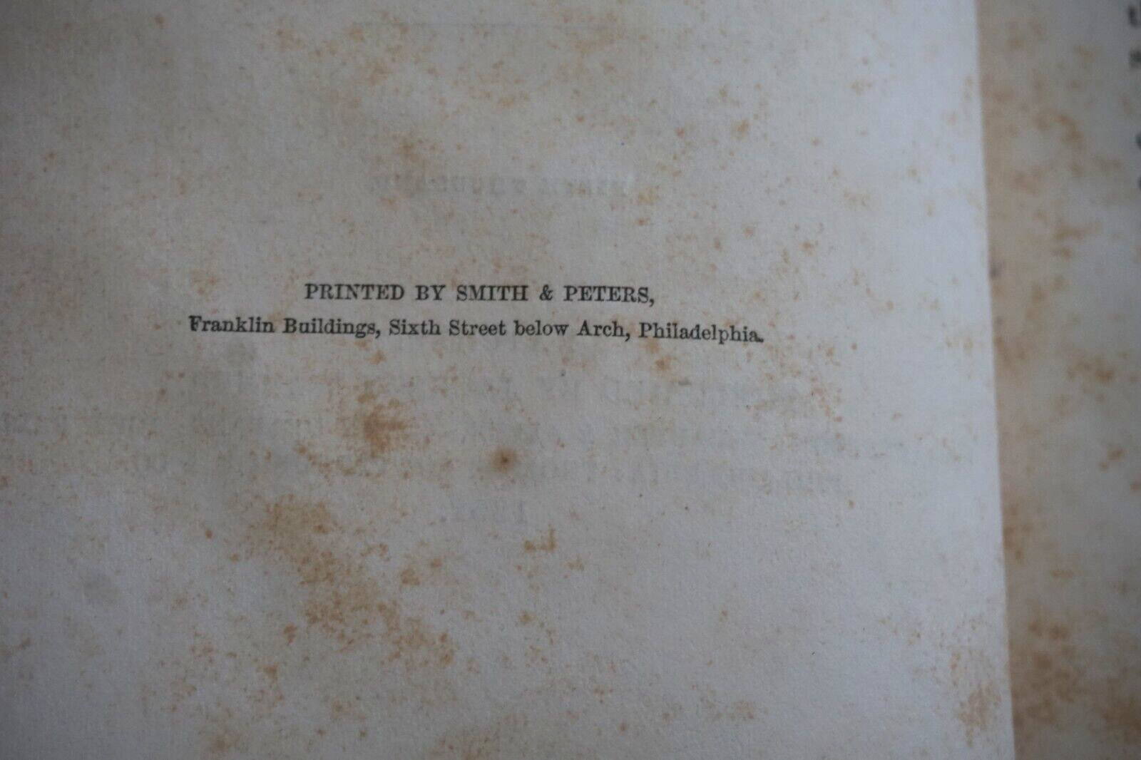 Fletcher’s Studies on Slavery 1852 Book Original printing New Binding