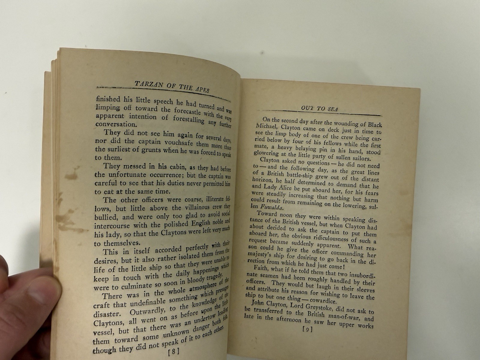 Tarzan of the Apes Edgar Rice Burroughs A.L. Burt Early HC 1914 Frontispiece