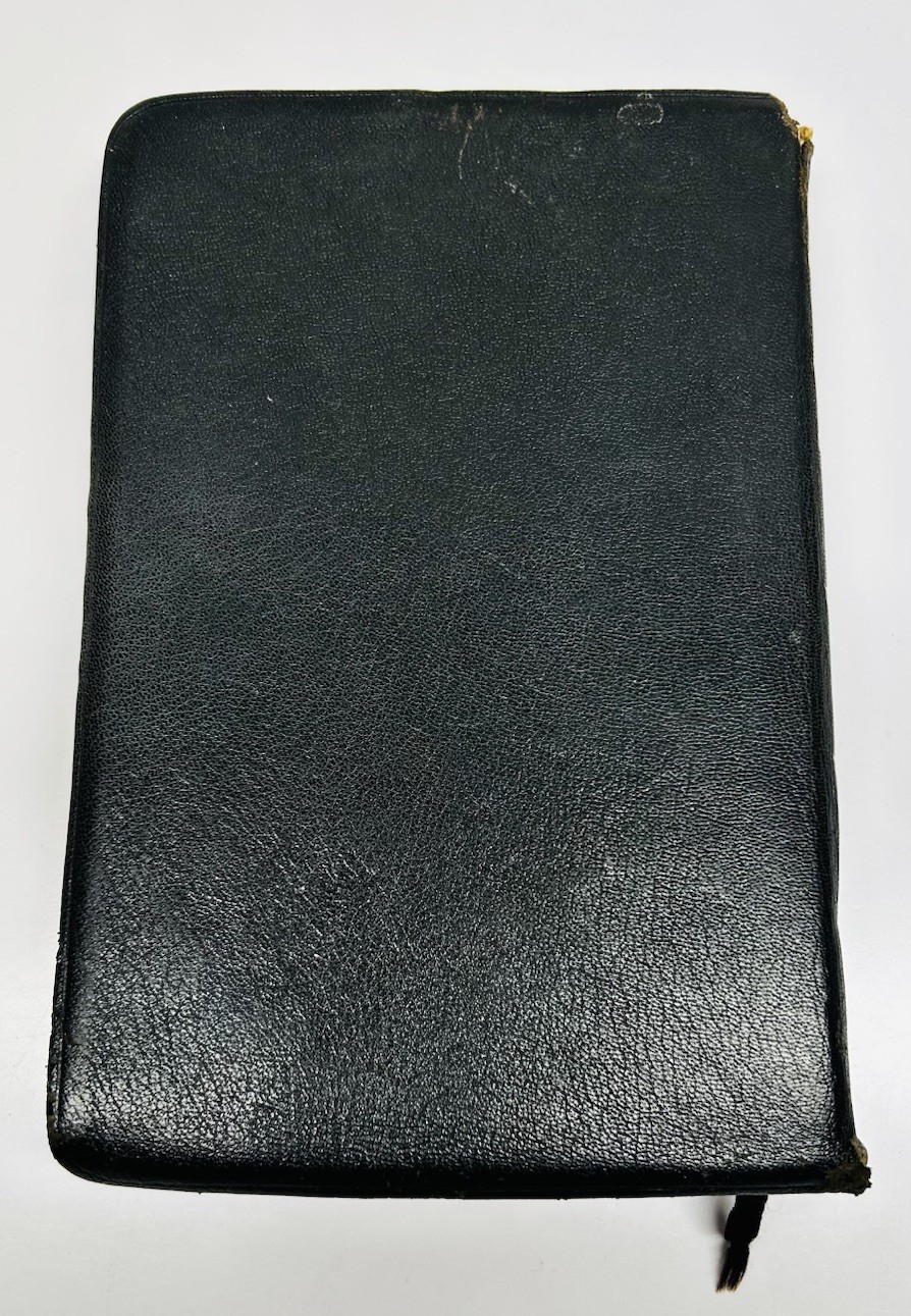 Vntg Black Oxford KJV HOLY BIBLE Leather New Scofield Edition Thumb Index c.1967