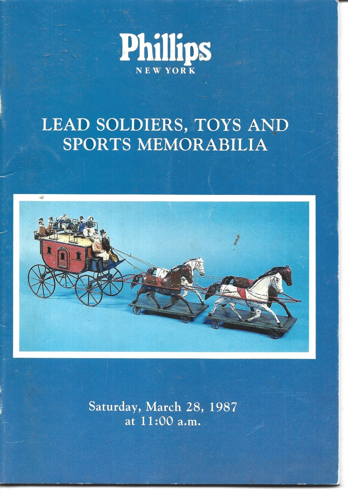 Phillips Catalog-March 28, 1987-Lead Soldiers, Toys-B & W Illustrations-58 pages