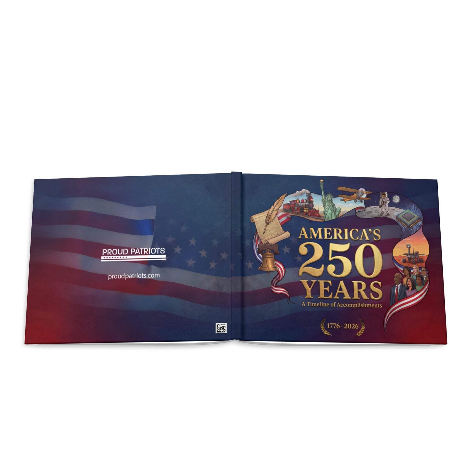 America’s 250th Anniversary Hardcover Coffee Table Book (24 Pages)