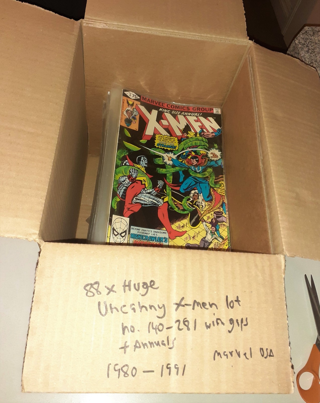 88x Huge UNCANNY X-MEN lot Marvel Comics 1980-1991 Wolverine Doctor Doom Rogue