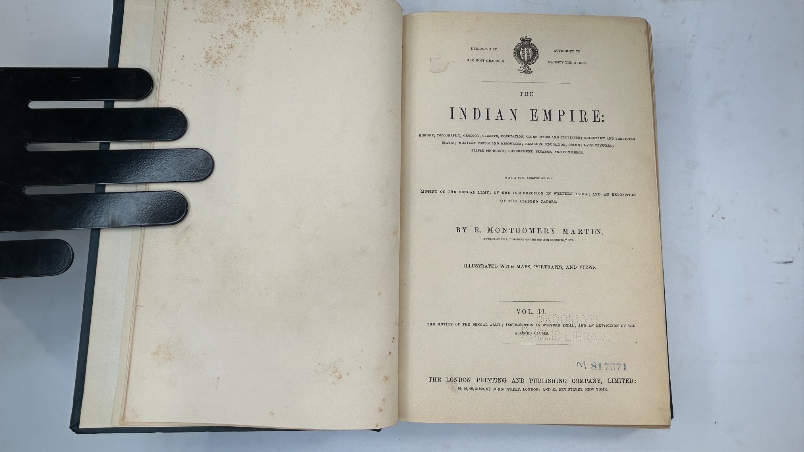 The Indian Empire by R. Montgomery Martin – 3 Volumes