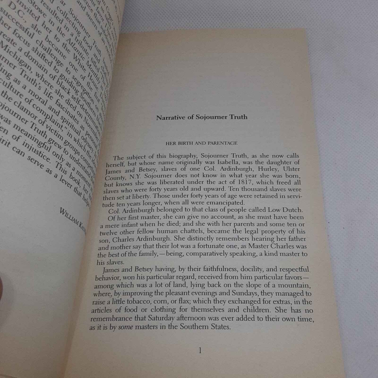 Narrative Of Sojourner Truth Dover Thrift Editions Unabridged Paul Negri 1997 PB