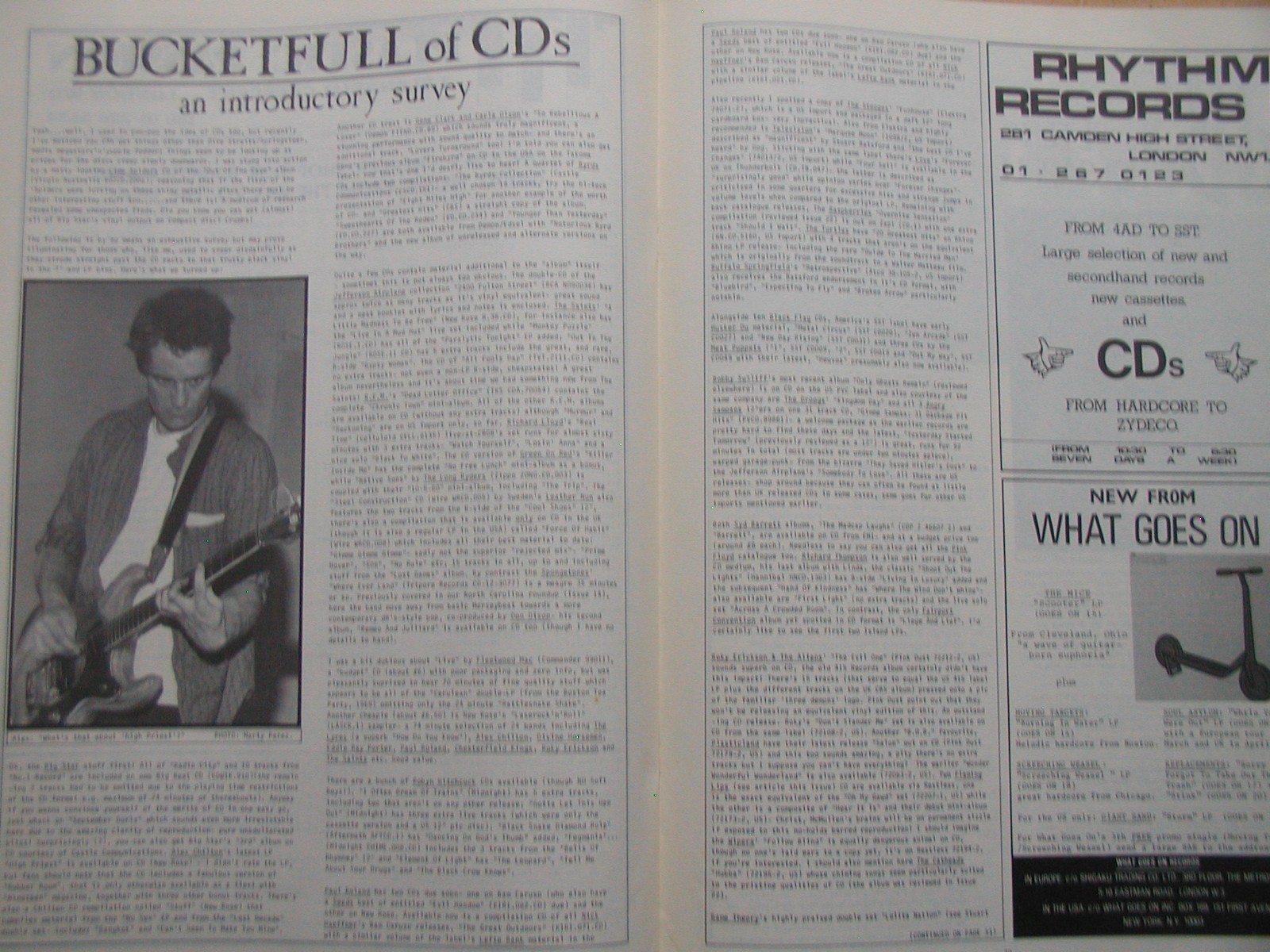 Bucketfull of Brains. No. 24. March 1988. With Gene Clark flexi. Flaming Lips et