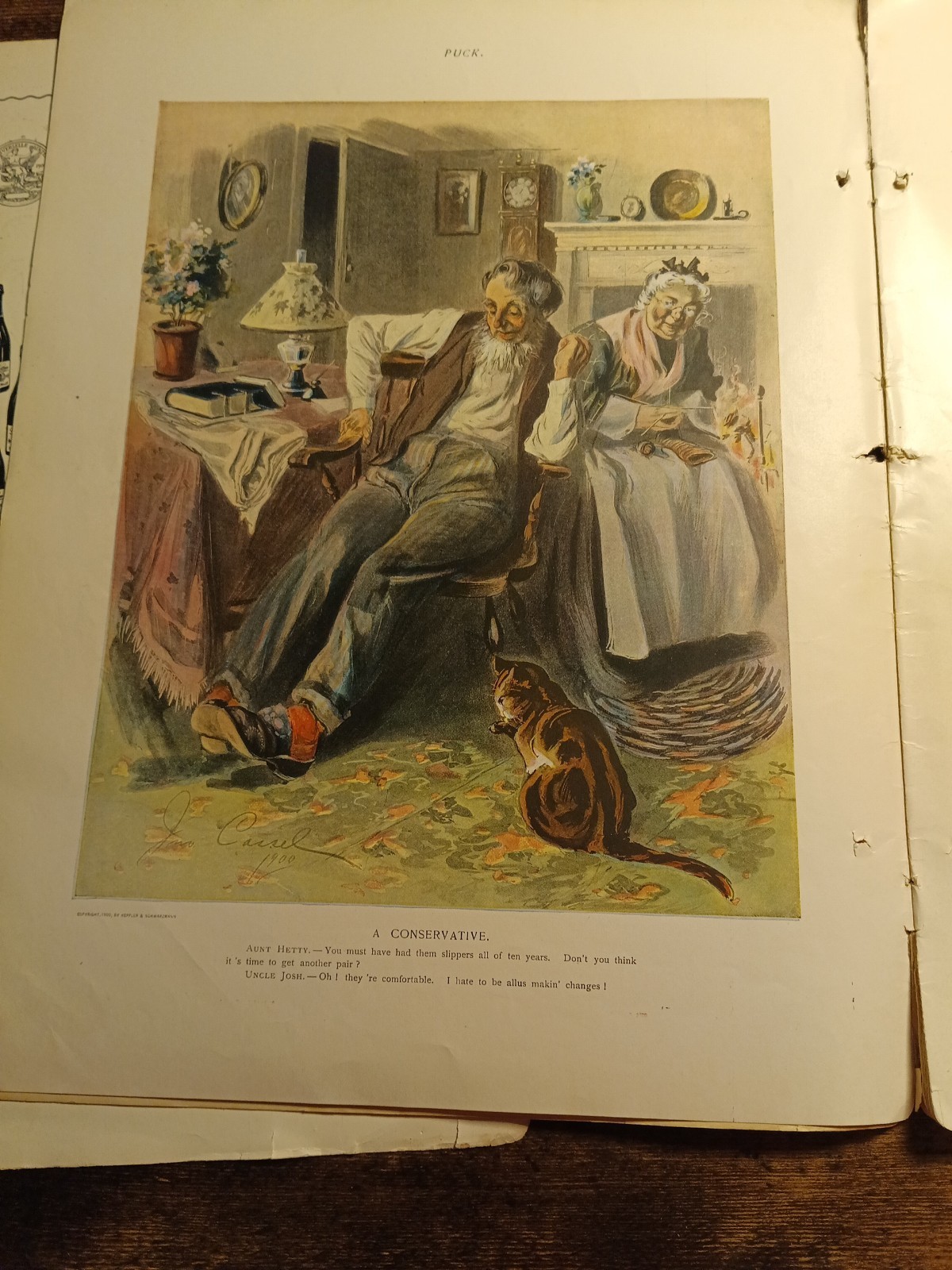 Antique 1900 PUCK Magazine Christmas Number Complete Frank Nankivell Art Nouveau