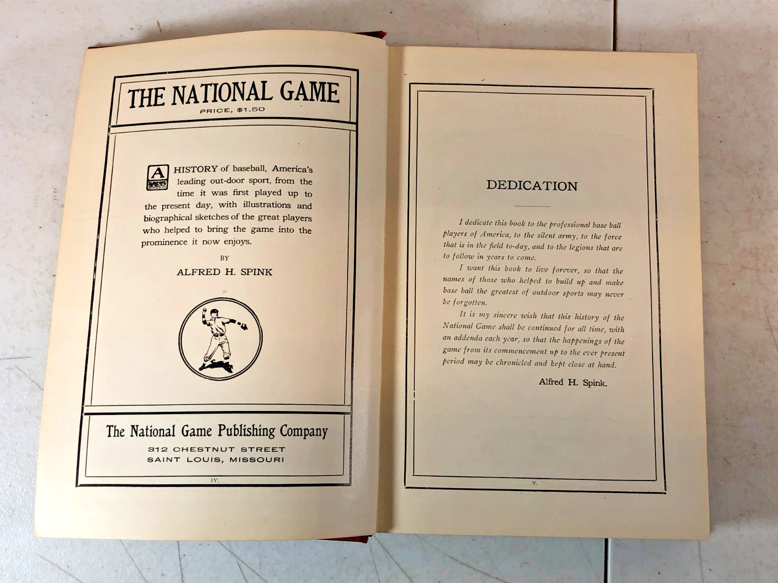 The National Game by Alfred Spink, 1910, E-57