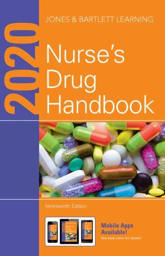 2020 Nurse’s Drug Handbook by Jones & Bartlett Learning (2019, Trade Paperback)