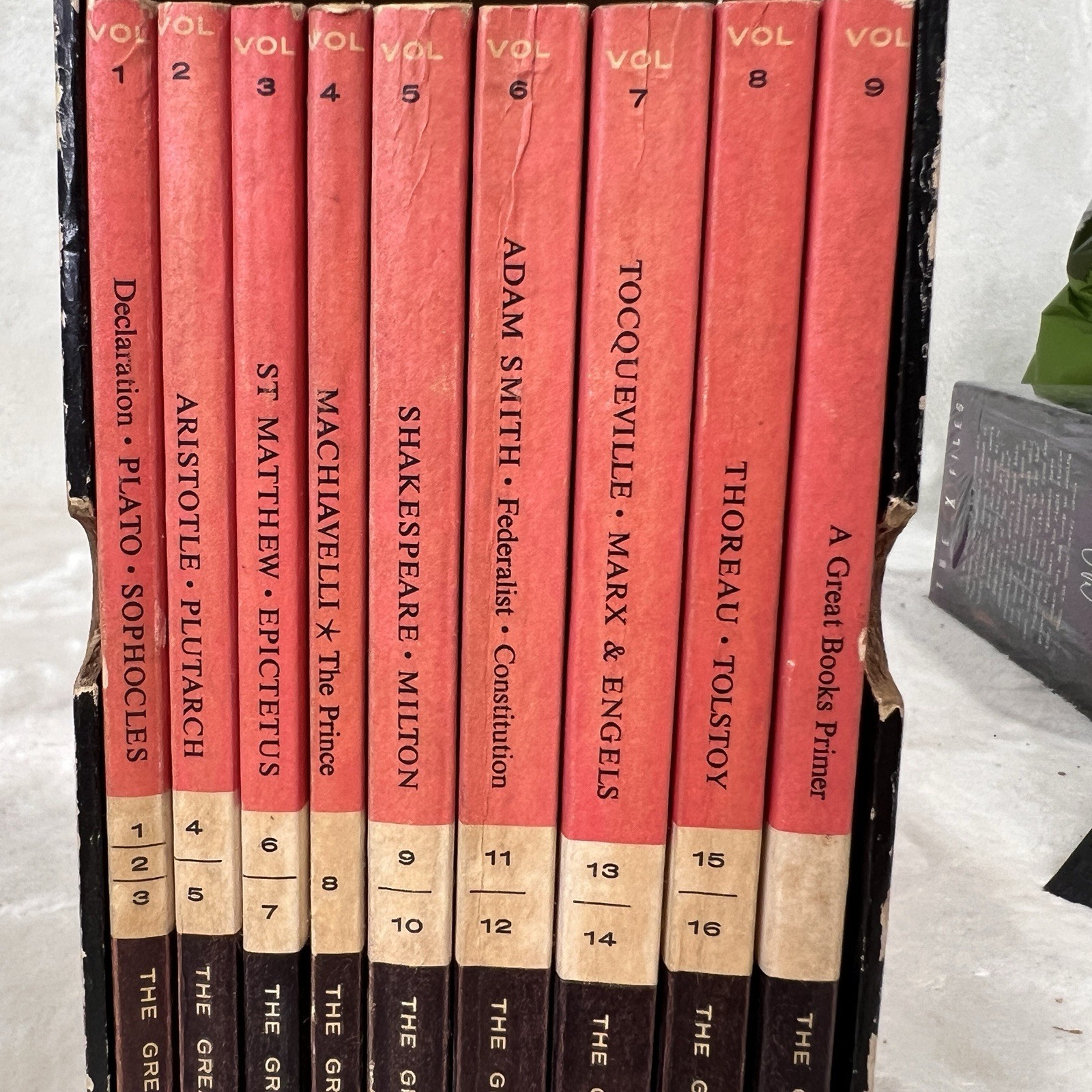 1955 Great Books Foundation 9 Vol Set Vol 1-9 First Year Course w/ Box GB