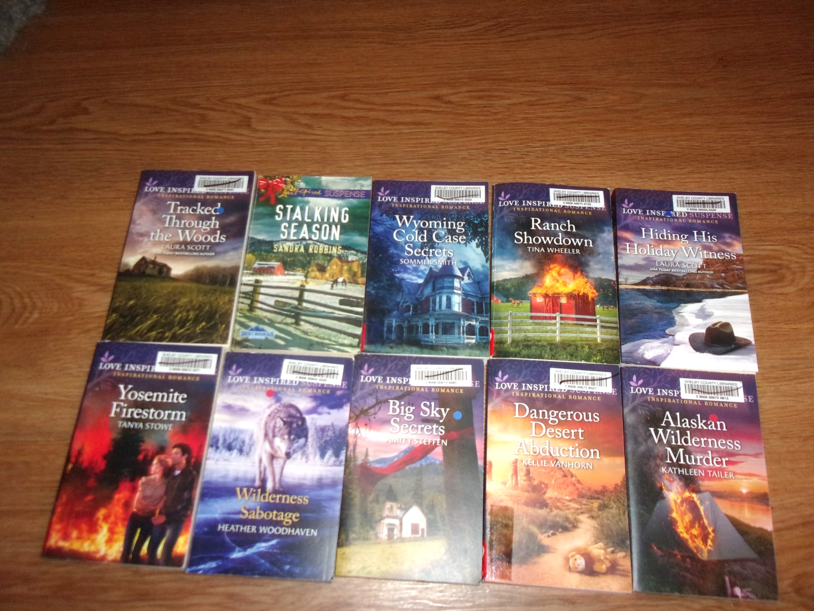 TAILER SCOTT STEFFEN WOODHAVEN WHEELER LOVE INSPIRED SUSPENSE BOOK LOT