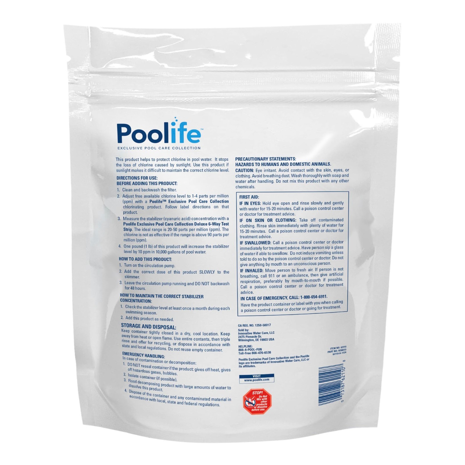 Pool Stabilizer & Conditioner 4 lbs – Water Balance, pH Control, Algaecide