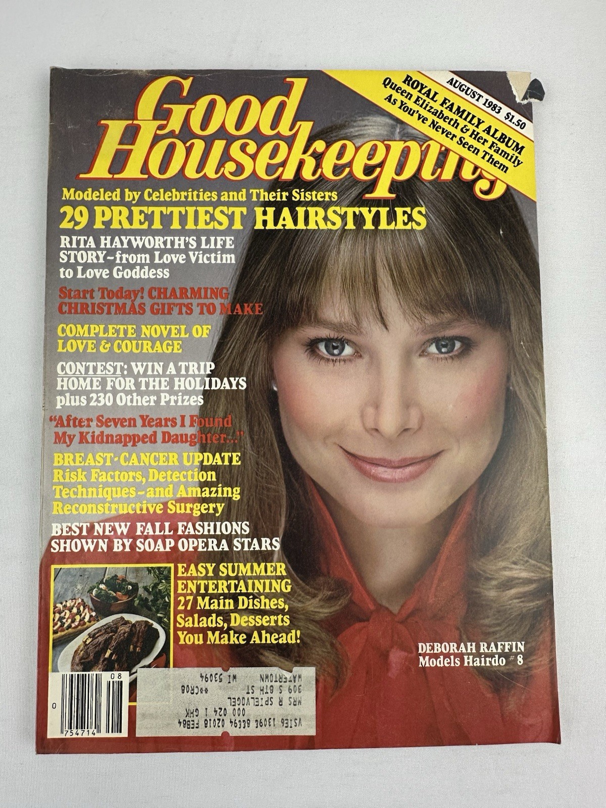 GOOD HOUSEKEEPING August 1983 Deborah Raffin-Rita Hayworth’s Life Story