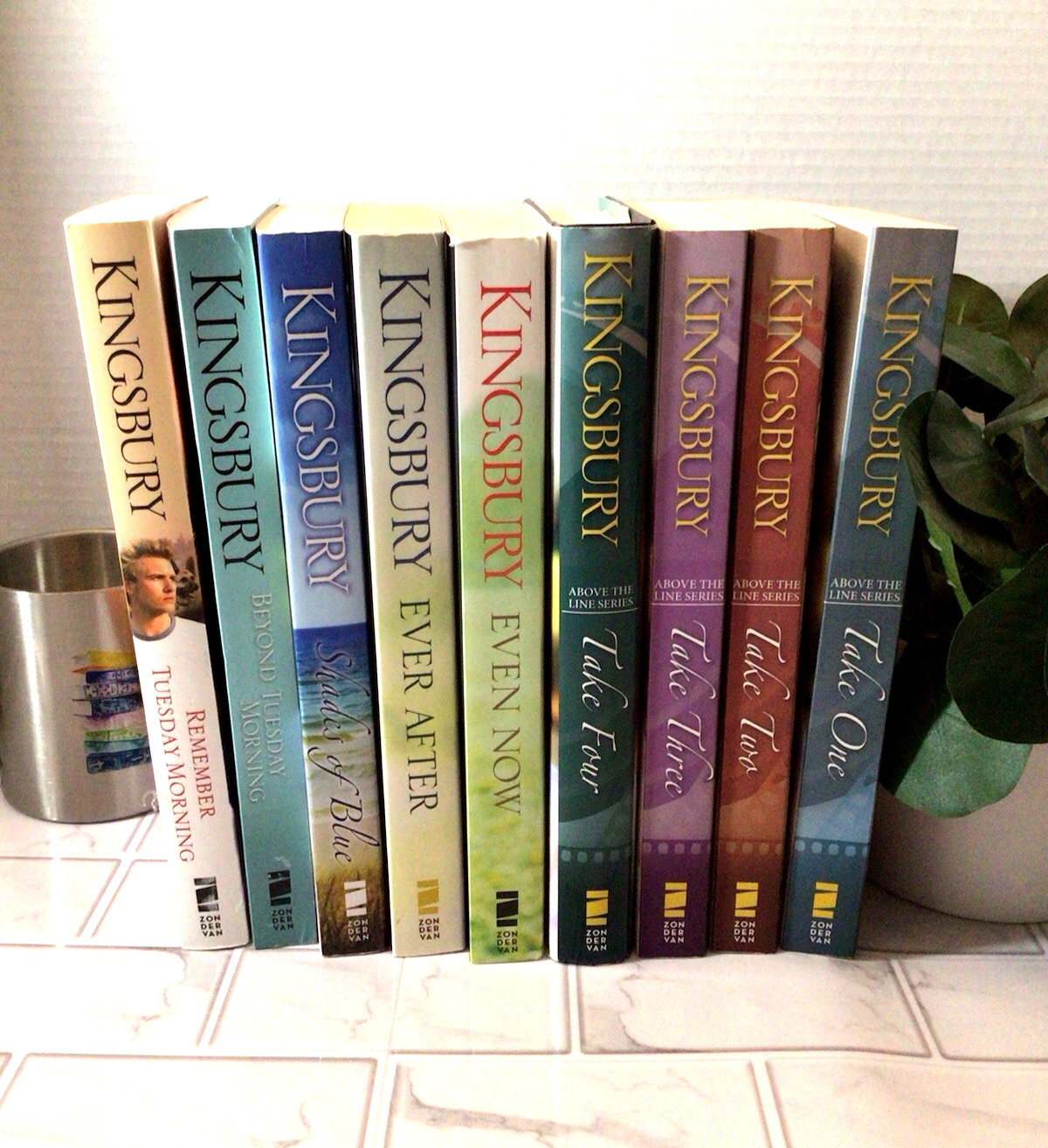 Karen Kingsbury Mixed Book Lot Christian Fiction Above the Line (8 PB 1 HC/DC)