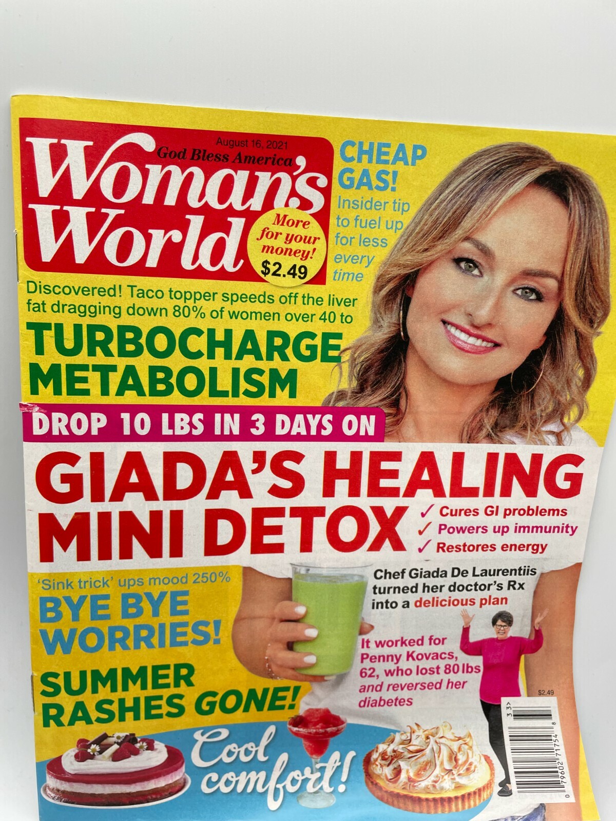 Woman’s World Turbo charge Metabolism Drop10 lbs. in 3 days healing Mini detox