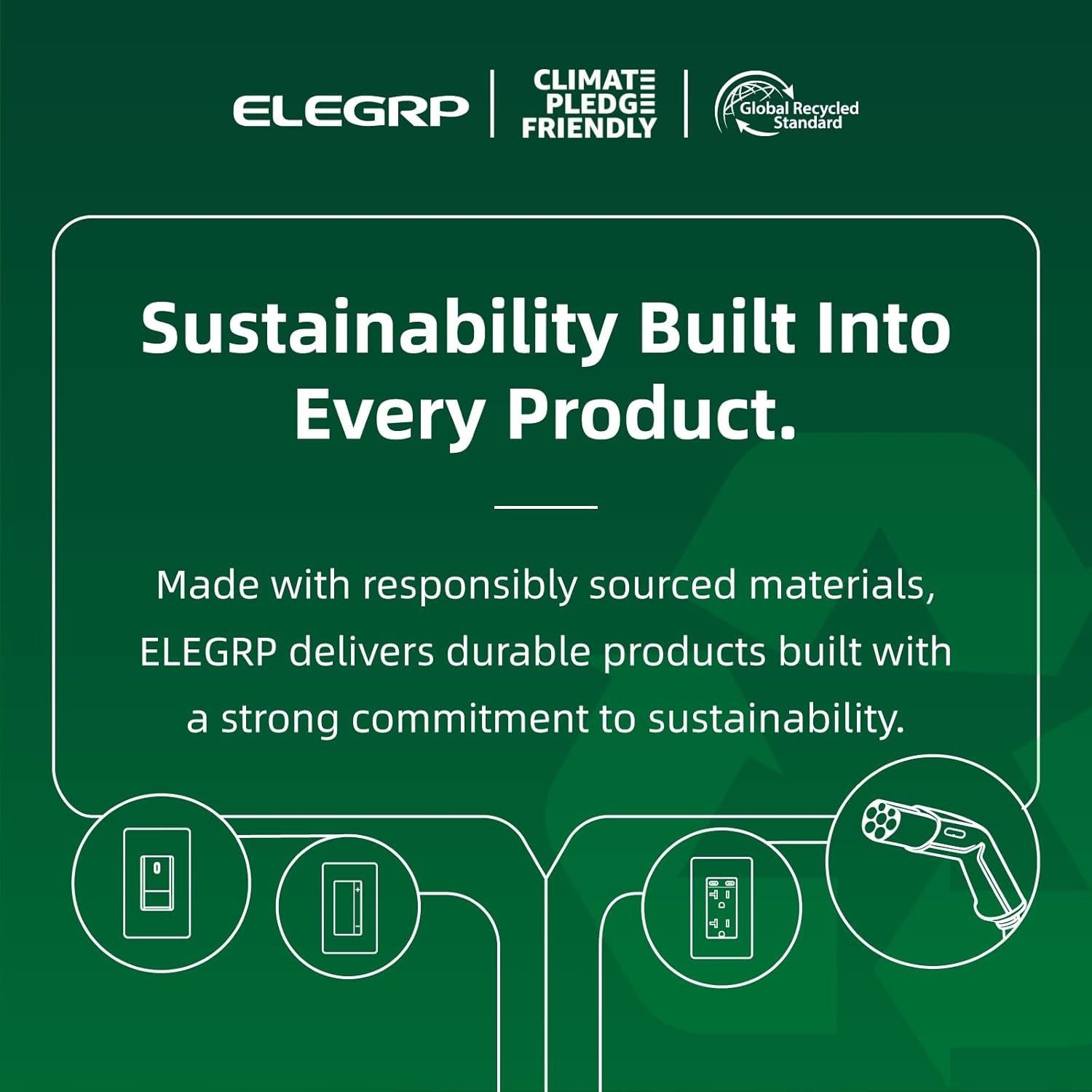 ELEGRP G1215CA G20CAR Patented Auto-Monitoring GFCI Replacement Plug Inline Asse