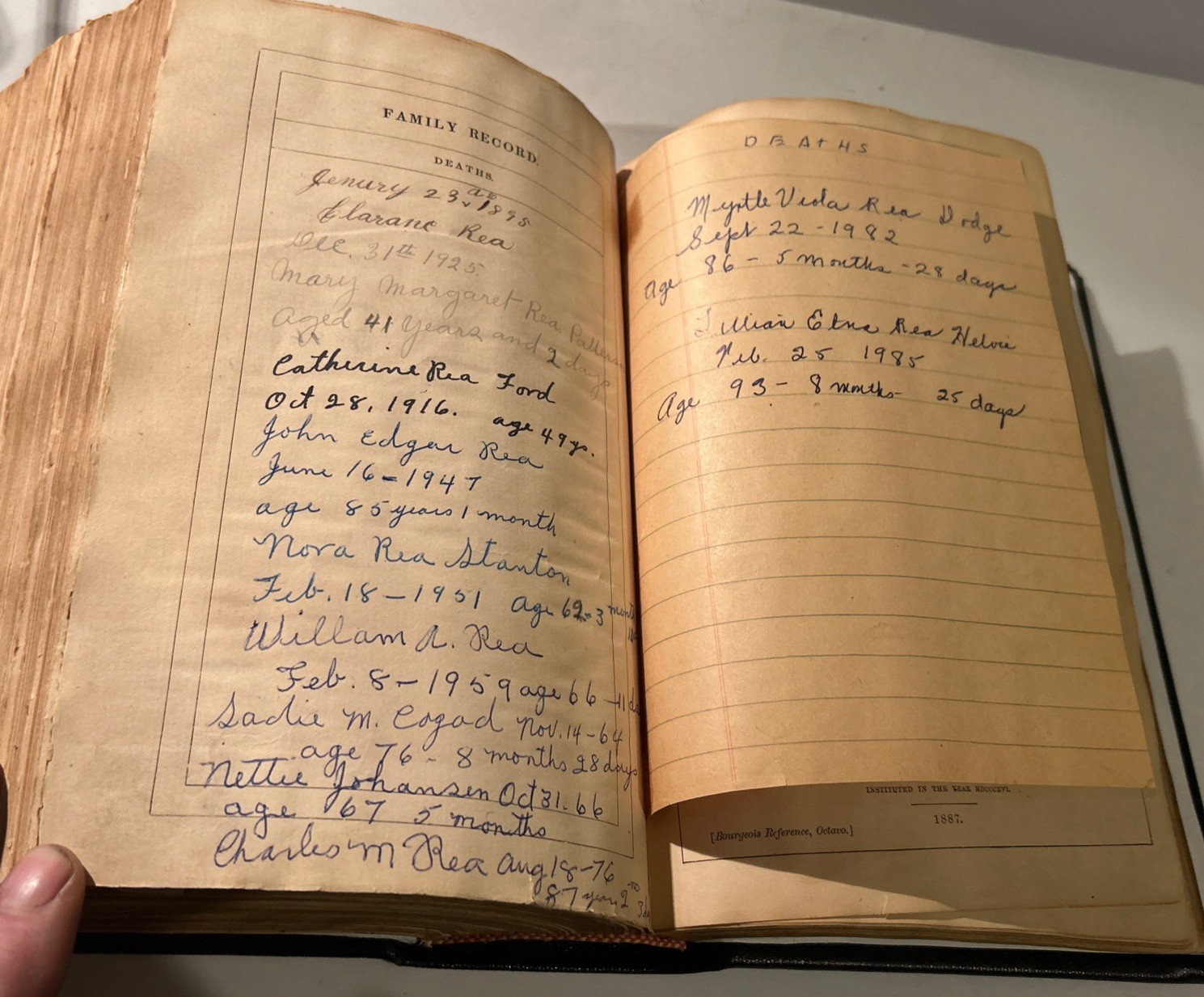1887 Holy Bible – American Bible Society New York – Rebound