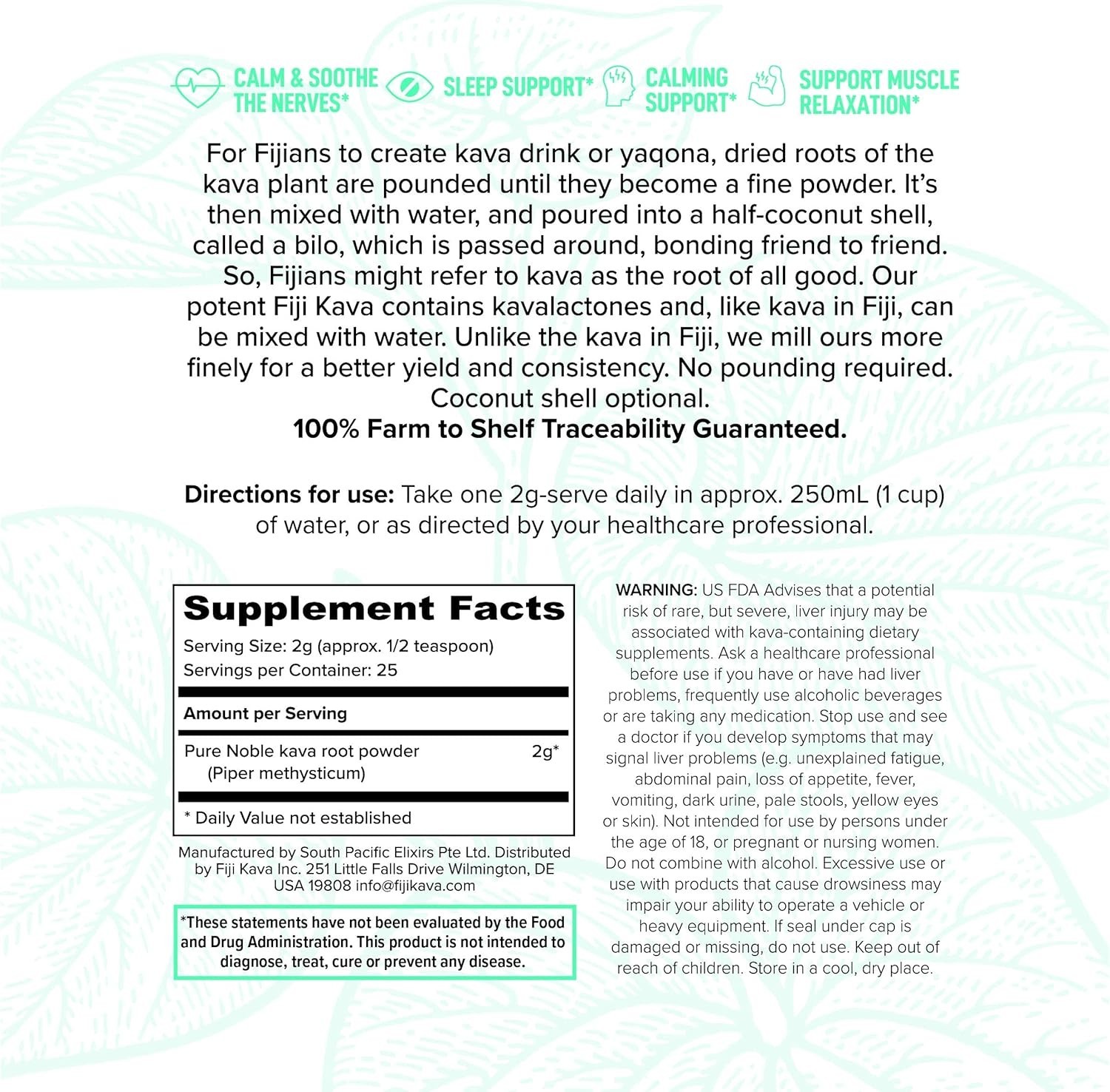 Noble Kava Powder 50g – Effortless Relaxation for Stress Relief & Restful Sleep