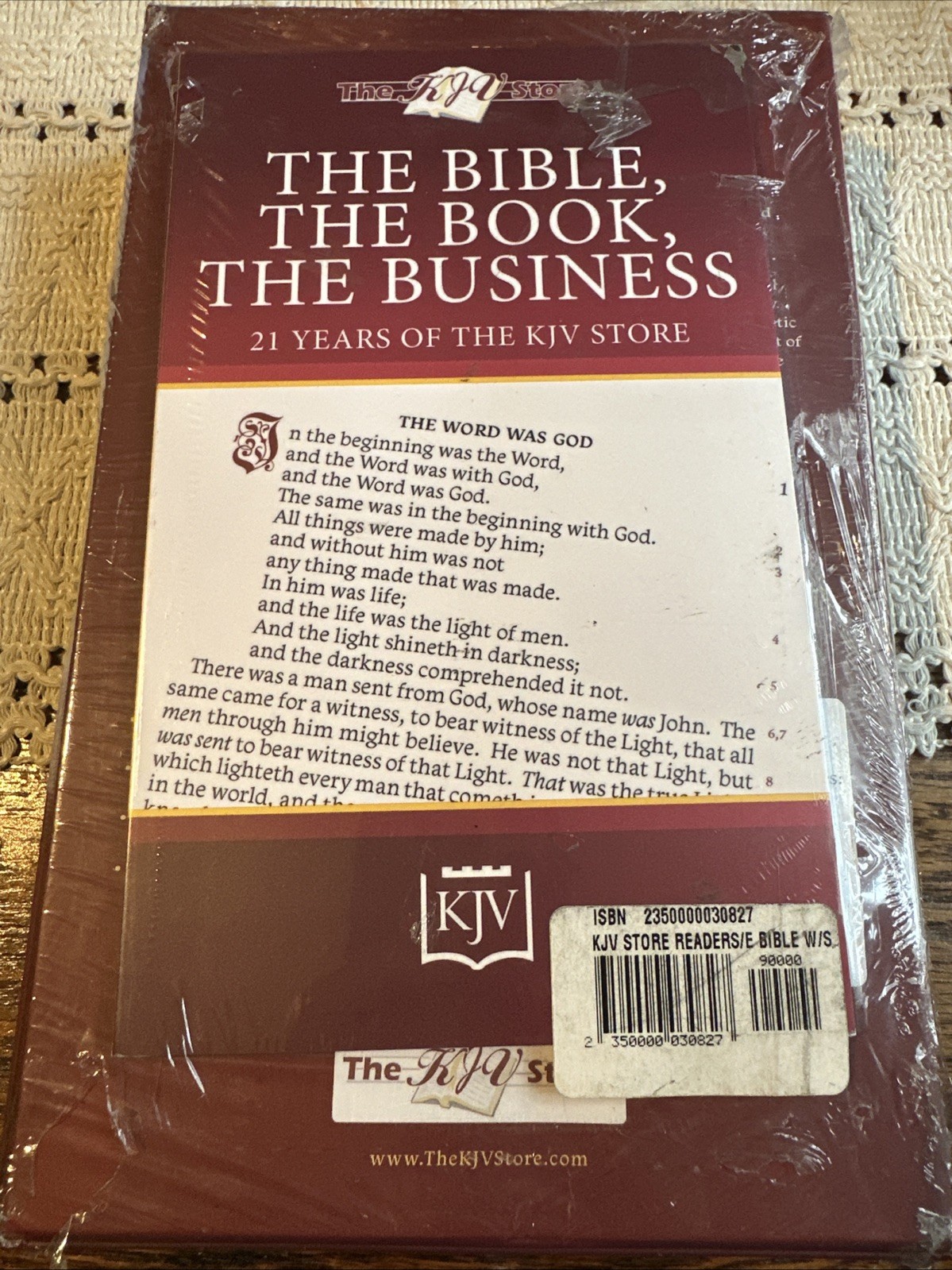 KJV Store Readers Edition Bible With Sacred Syntax Black Goatskin Brand New!
