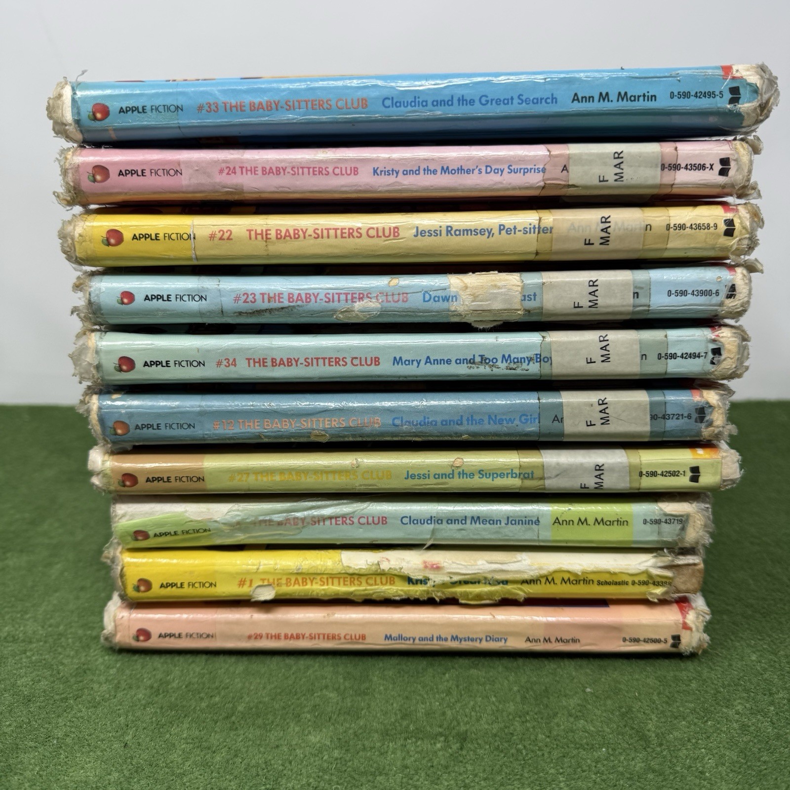 BabySitters Club Books Ann Martin Vtg Hardcover Lot of 10 Library Binding