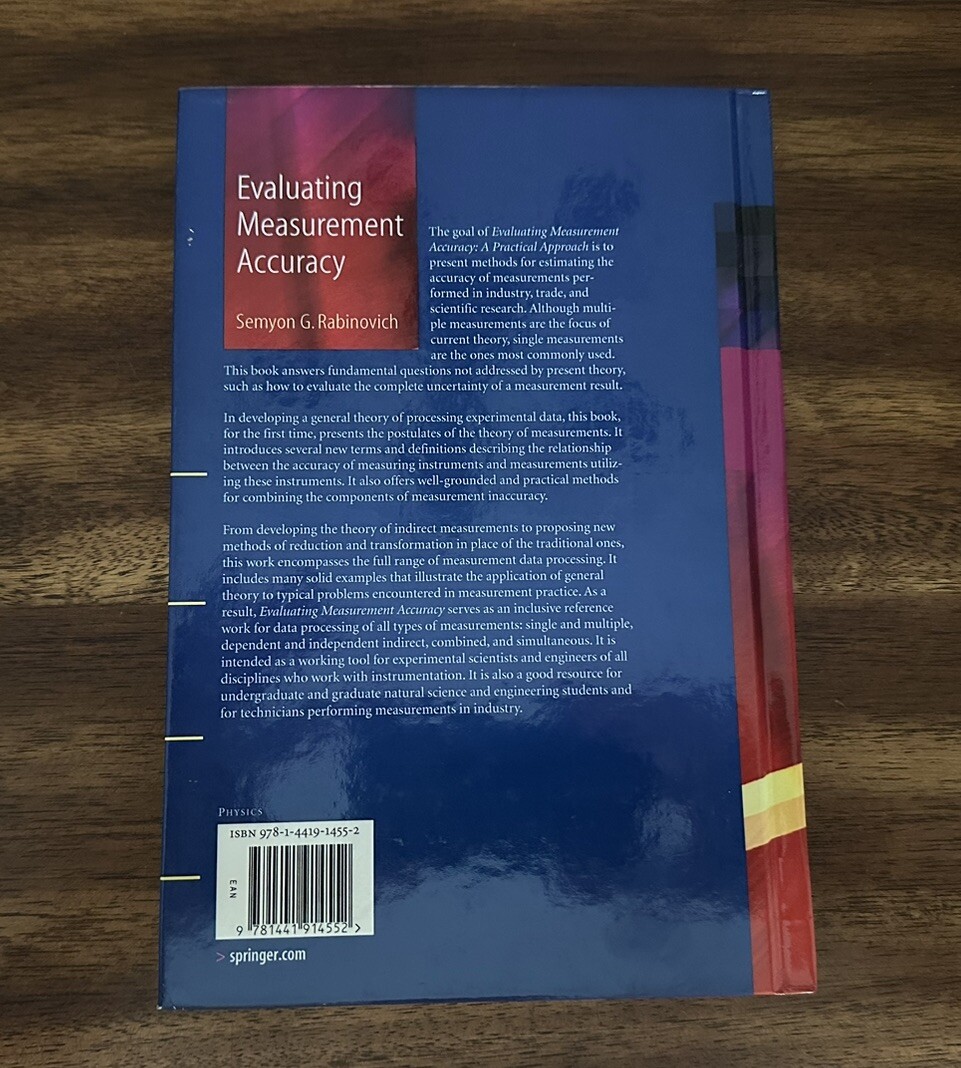 Evaluating Measurement Accuracy : A Practical Approach (2009, Hardcover)