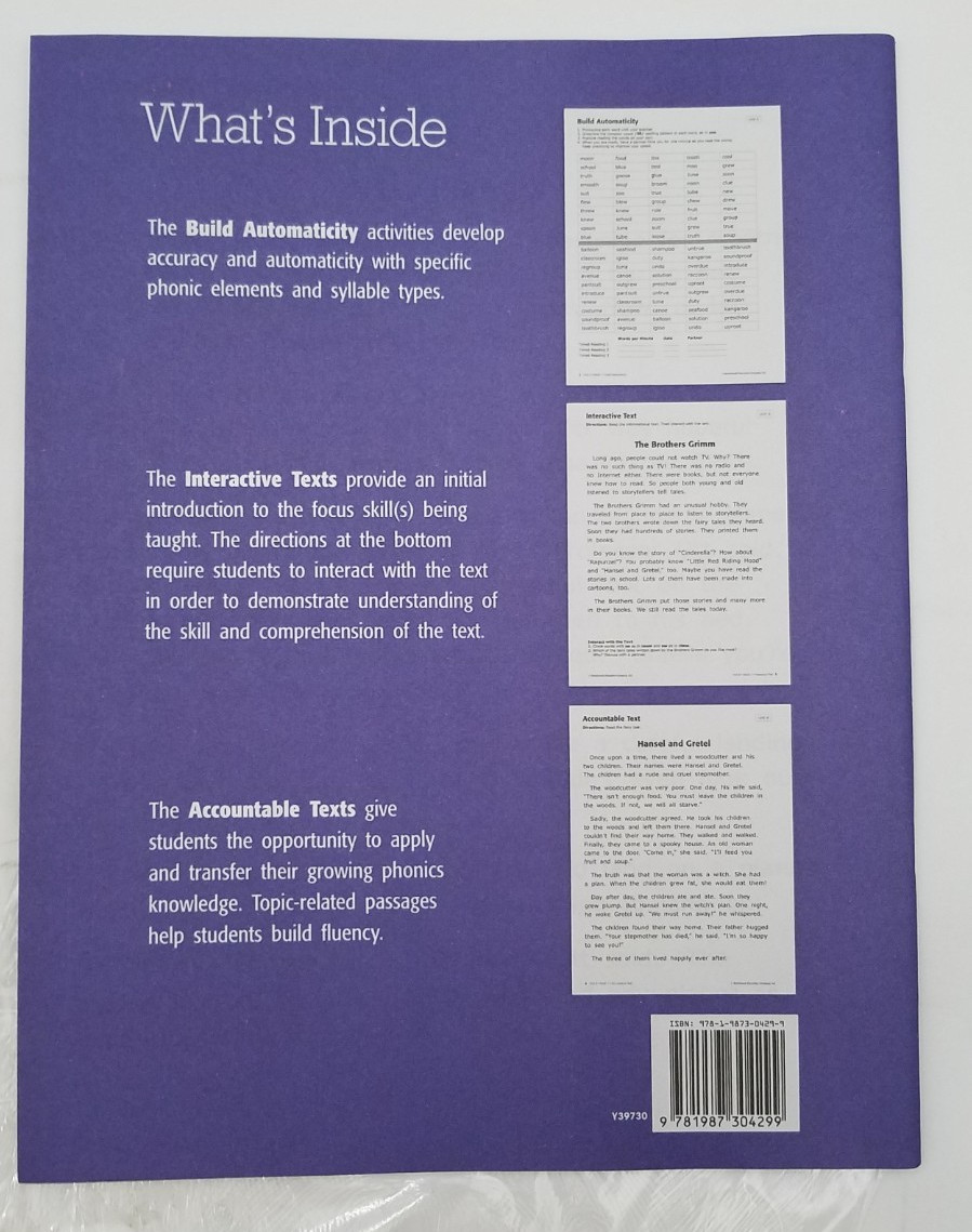 Benchmark Ed. My Word Study Gr 2 Phonics Books Vol 1&2 Student copy (WH13826)