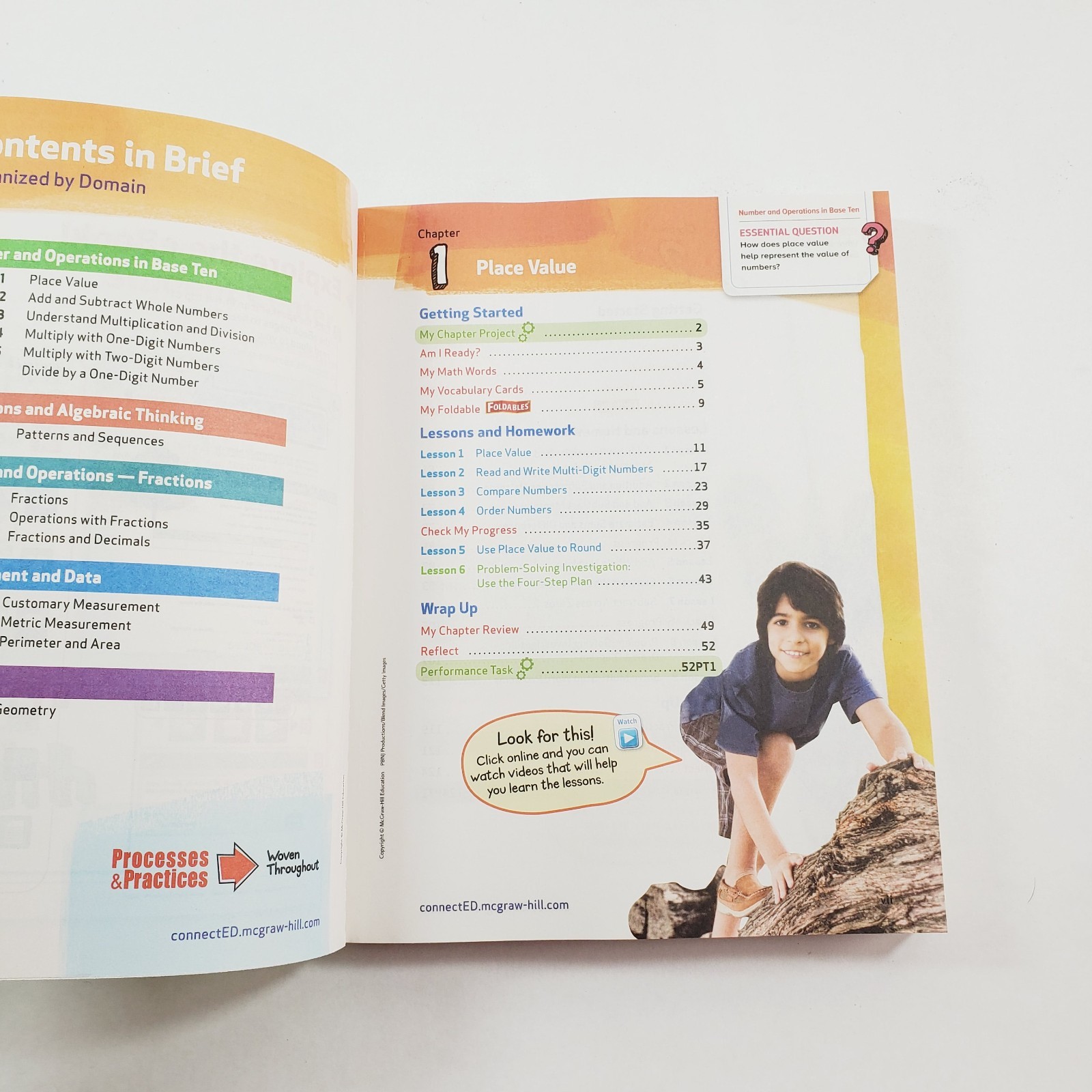 McGraw-Hill My Math Book Grade 4 Volumes 1 and 2 Student Edition Workbooks PB
