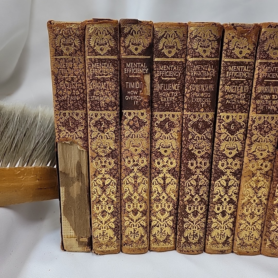 1915 Mental Efficiency Series Complete 10 Volume Set Hardcover Books