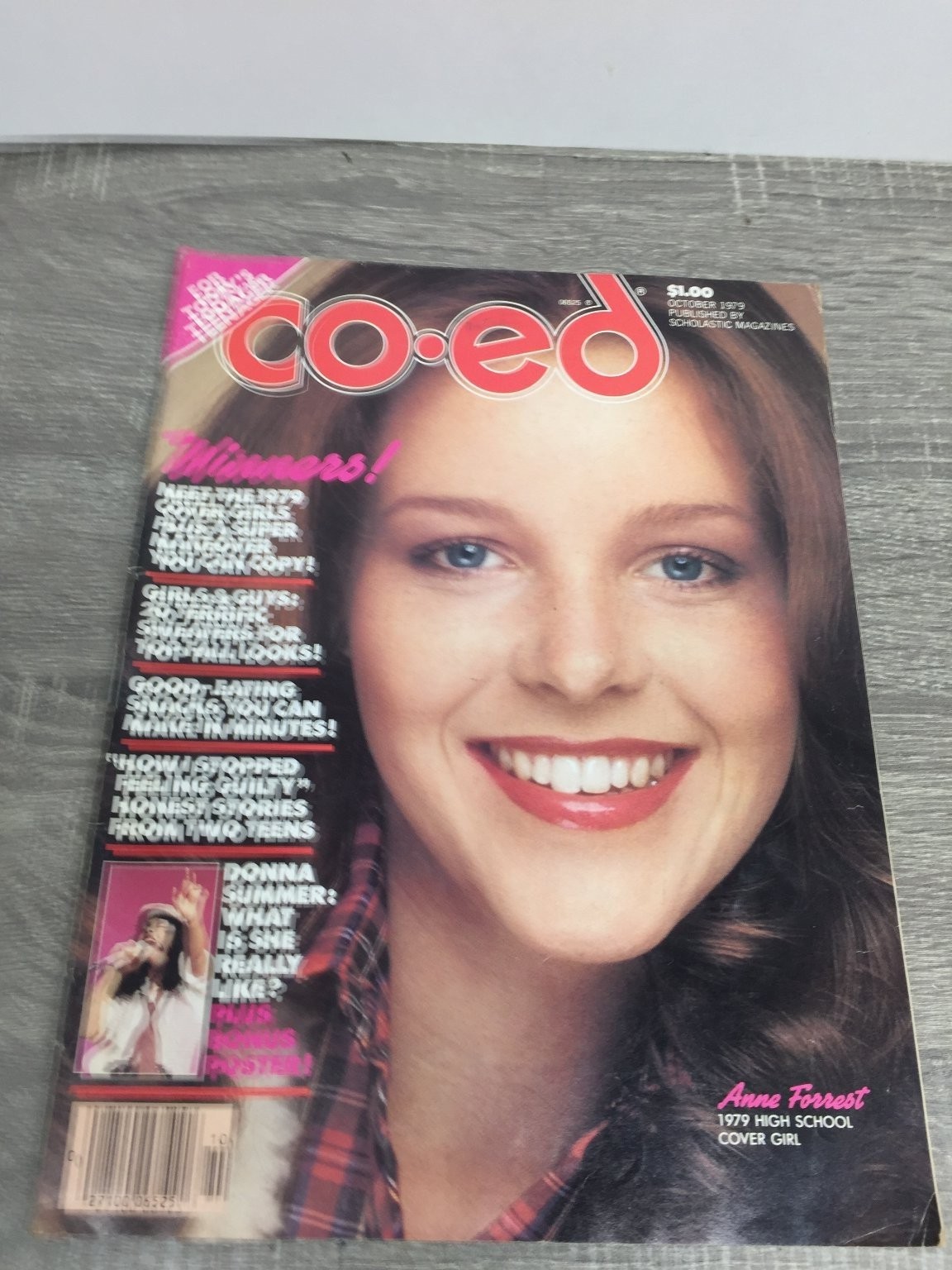 Co-ed Magazine October 1979 Anne Treadout Cover Girl Paid Circulation