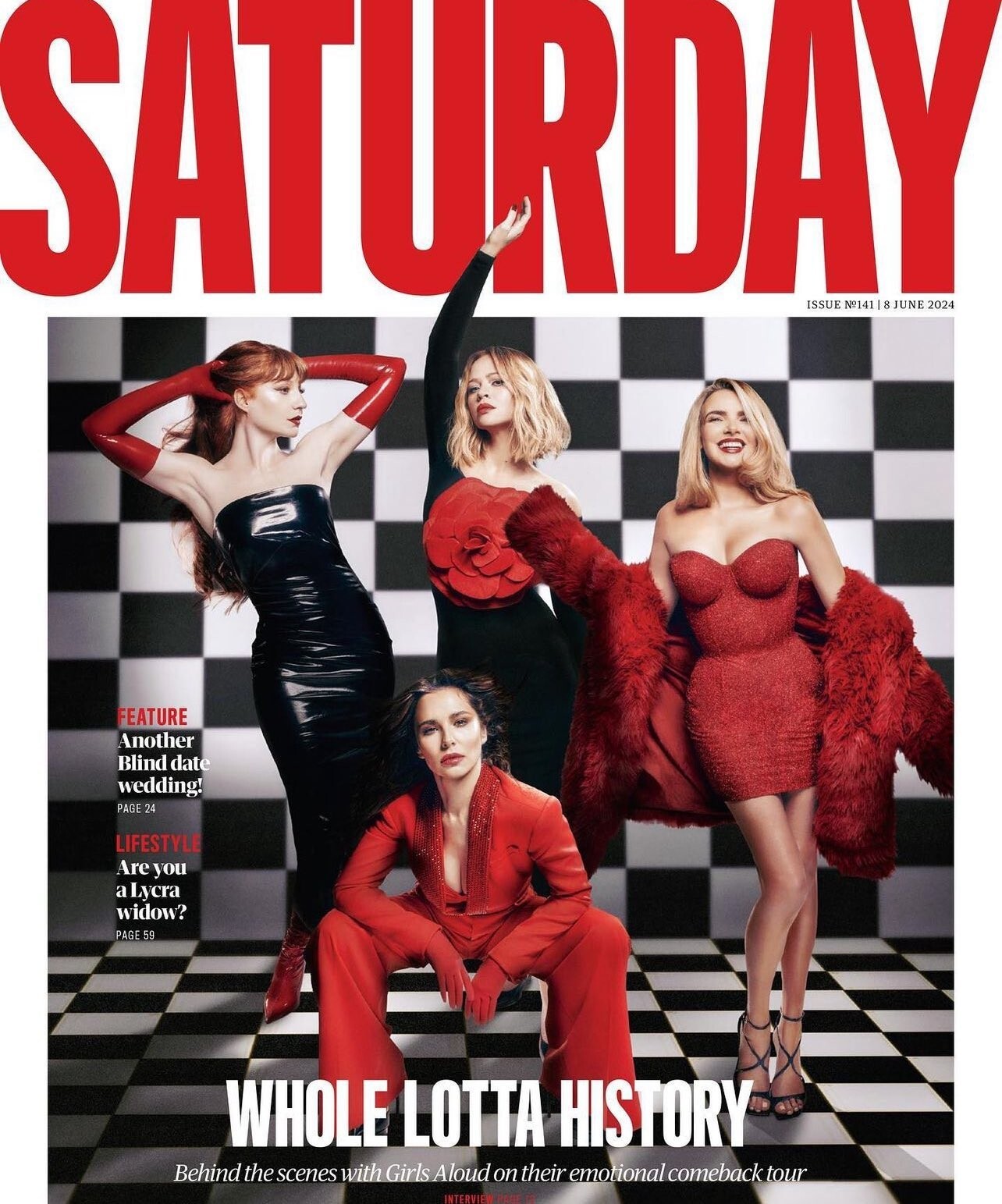 GUARDIAN SATURDAY Mag 08/06/2024 GIRLS ALOUD Nicola Roberts Nadine Coyle