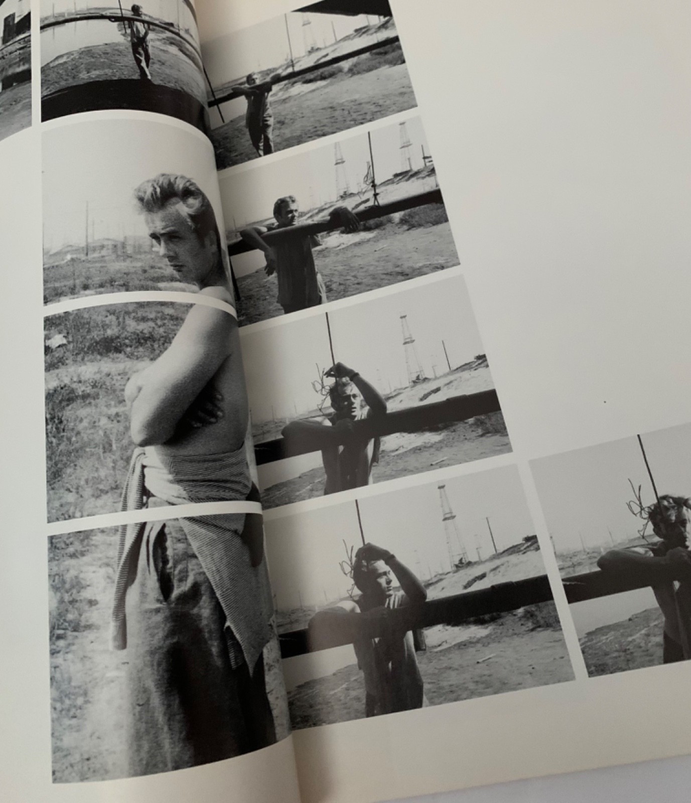 JAMES DEAN SANFORD ROTH 1983 LARGE ILLUSTRATED PHOTOGRAPHIC BOOK HOLLYWOOD FILM