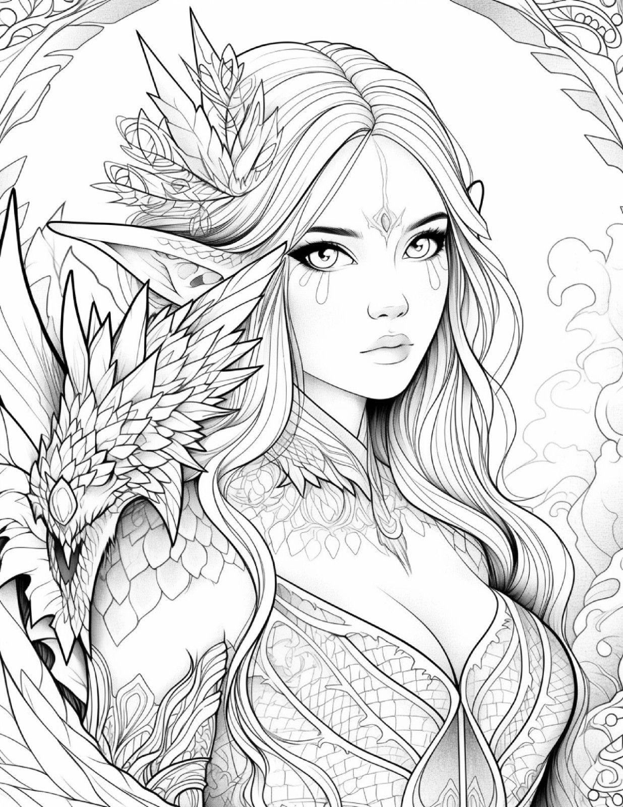 ✨ Dragon Fairy Coloring hoursof fun 5. Spiral Bound Coloring BookHOURS OF FUN