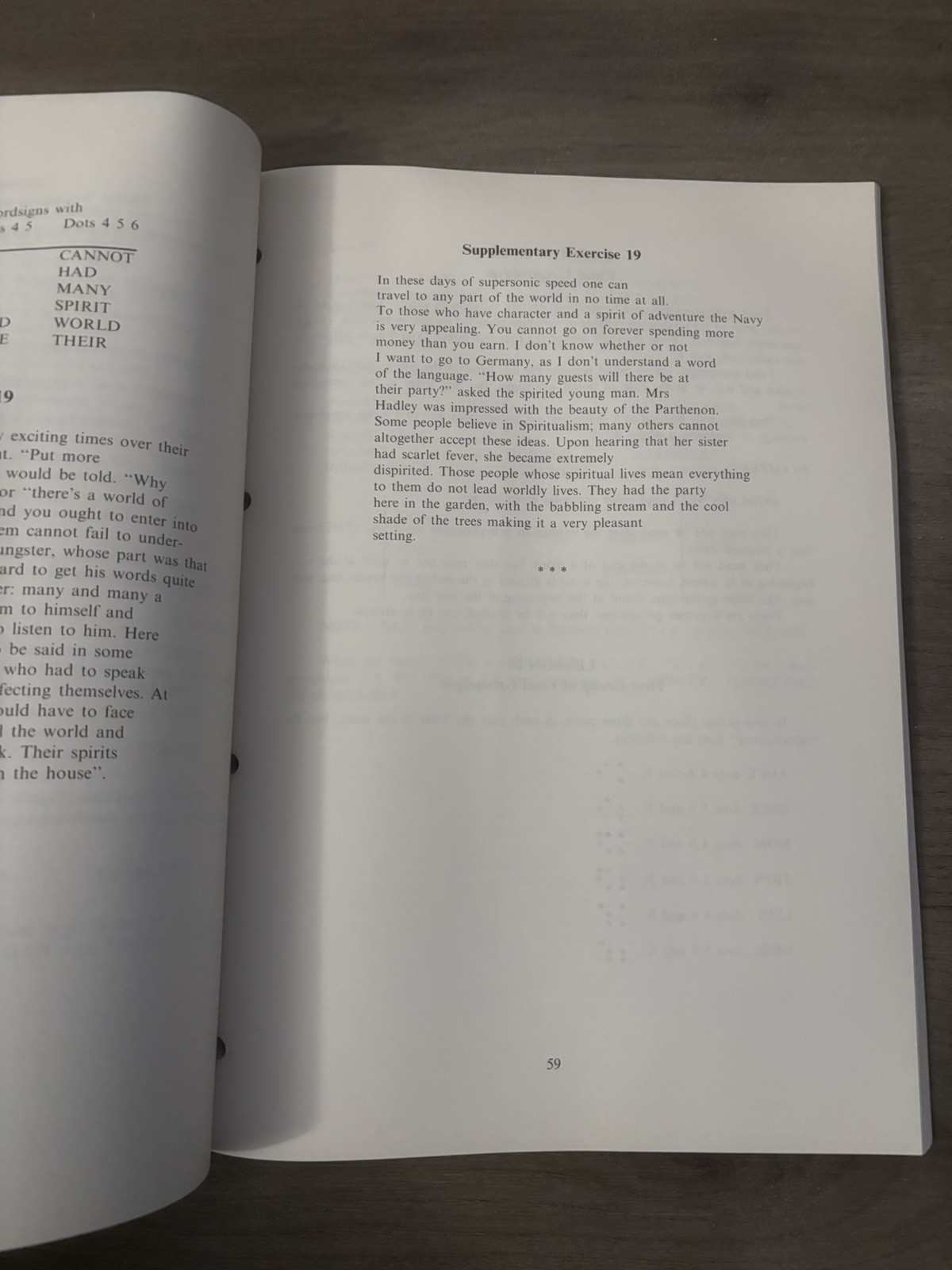 BRAILLE PRIMER WITH EXERCISES EDITION 1992 RARE RNBIB