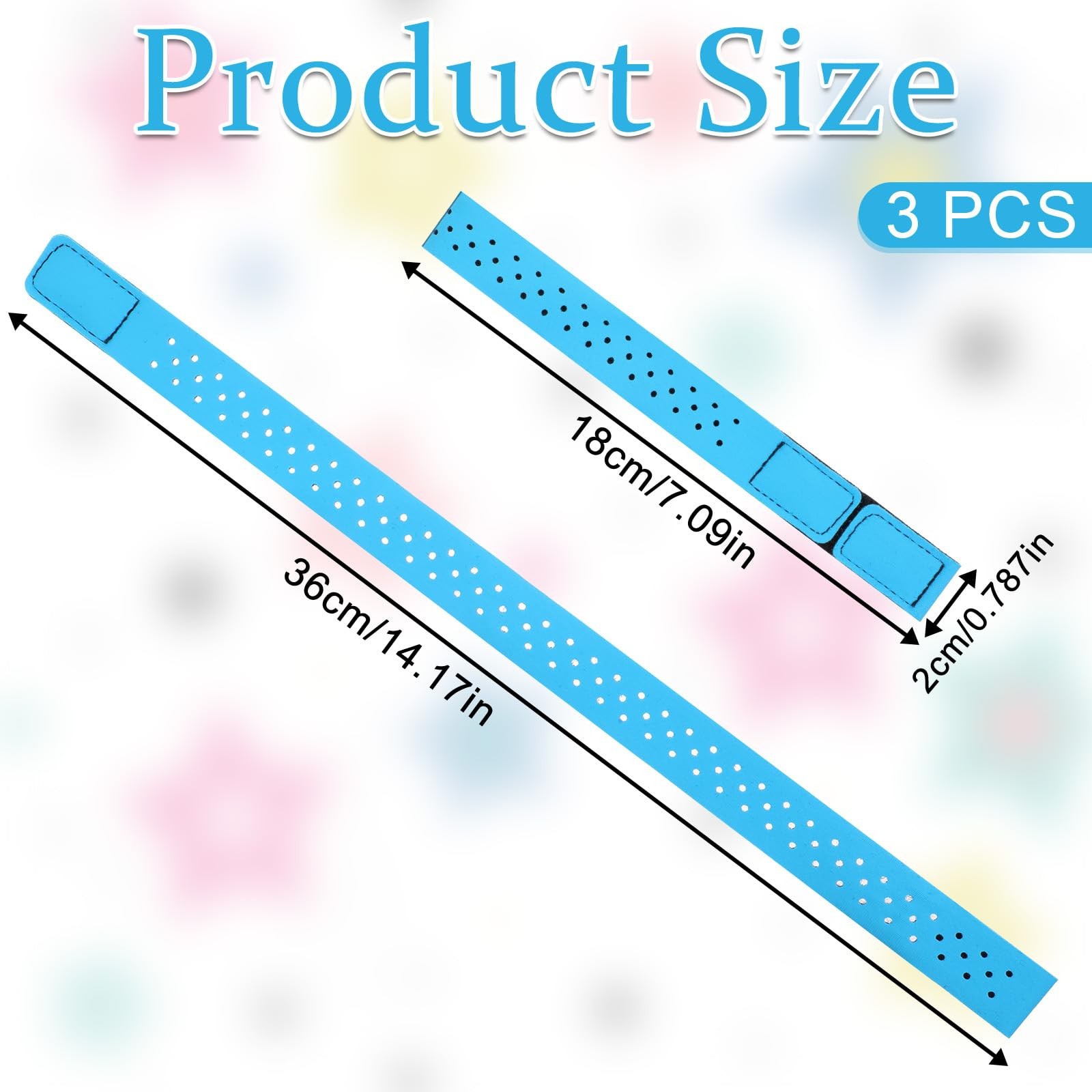 3 PCS Replacement Coros Heart Rate 18cm x 2cm x 36cm, Black, Blue, Rose Red