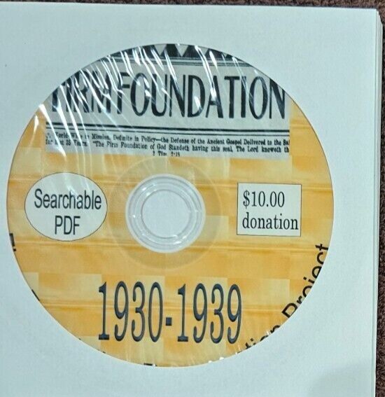 Firm Foundation Journal PDF files- Complete- 1884-2010- unrestricted pdf files