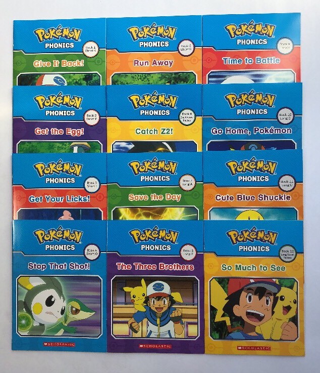 Pokemon Phonics Childrens Books Learning to Read Early Readers Lot 12