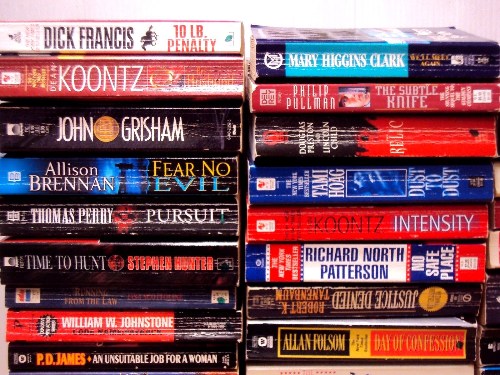 Lot 12 Mystery Thriller Action Fiction Paperback Book Random Pick Author Title