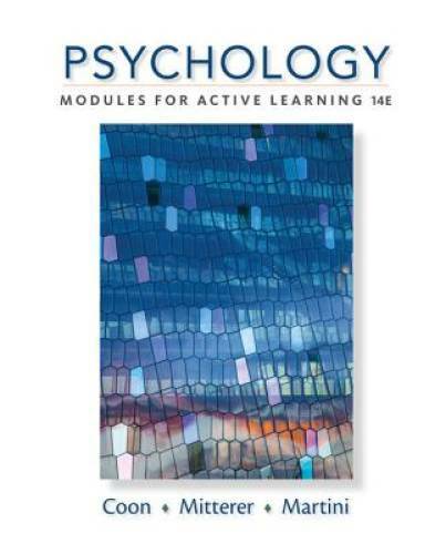 Psychology: Modules for Active Learning – Hardcover By Coon, Dennis – GOOD
