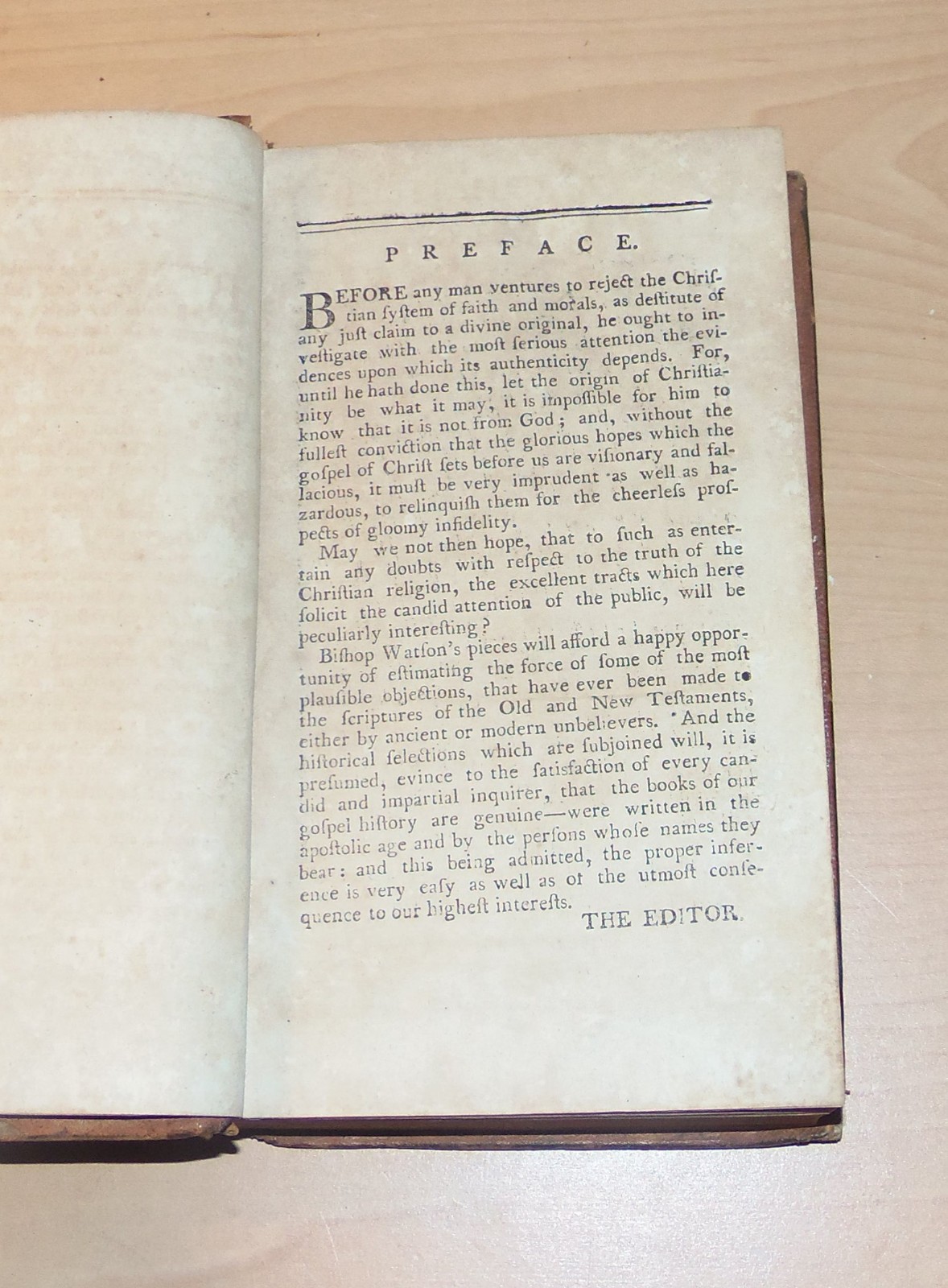Christian Panoply. Watson. 1797. 1st ed. SIGNED